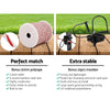 Giantz 8km Solar Electric Fence Energiser Charger with 500M Tape and 25pcs Insulators Deals499