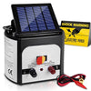 Giantz 8km Solar Power Electric Fence Charger Energiser 0.3J White Deals499
