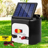 Giantz 8km Solar Power Electric Fence Charger Energiser 0.3J White Deals499