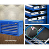 Giantz 9 Drawer Mechanic Tool Box Cabinet Storage - Blue Deals499