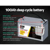 Giantz AGM Deep Cycle Battery 12V 100Ah x2 Box Portable Solar Caravan Camping from Deals499 at Deals499