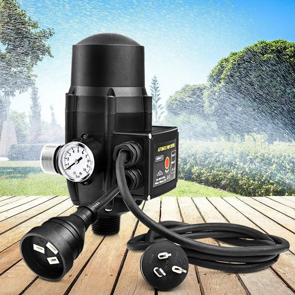 Giantz Adjustable Automatic Electronic Water Pump Controller - Black Deals499
