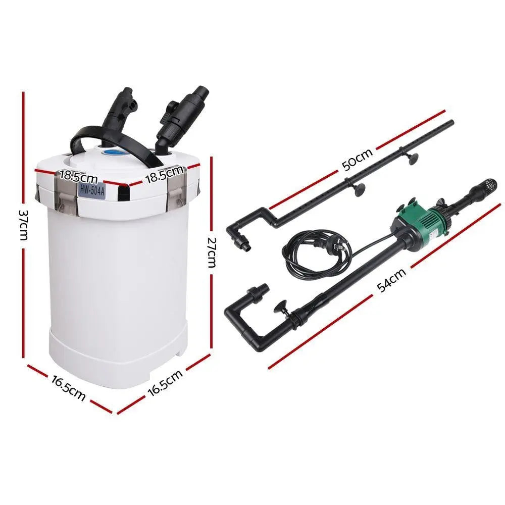 Giantz Aquarium External Canister Filter Aqua Fish Water Tank Sponge Pond 1250L Deals499