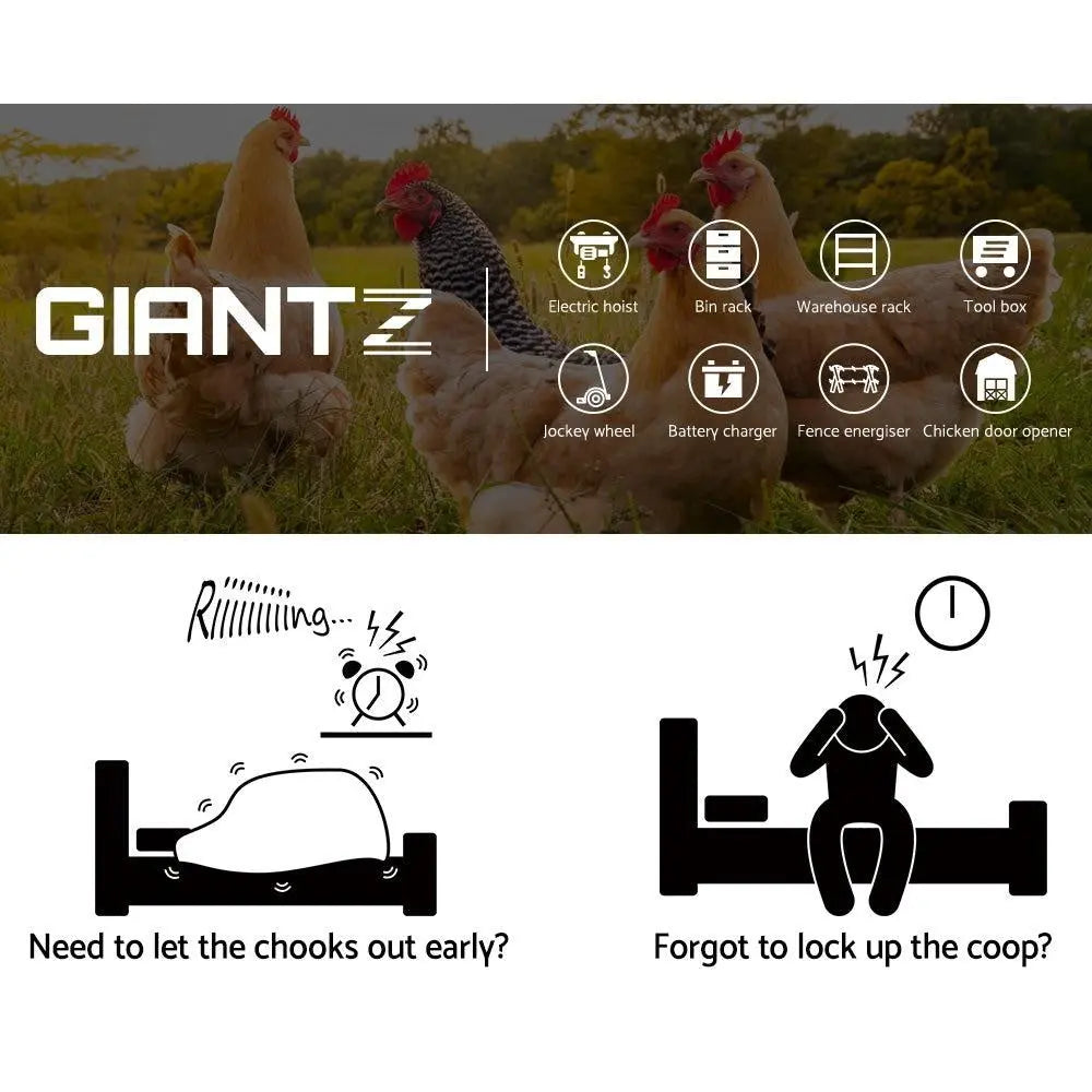 Giantz Automatic Chicken Coop Door Opener Cage Closer Deals499