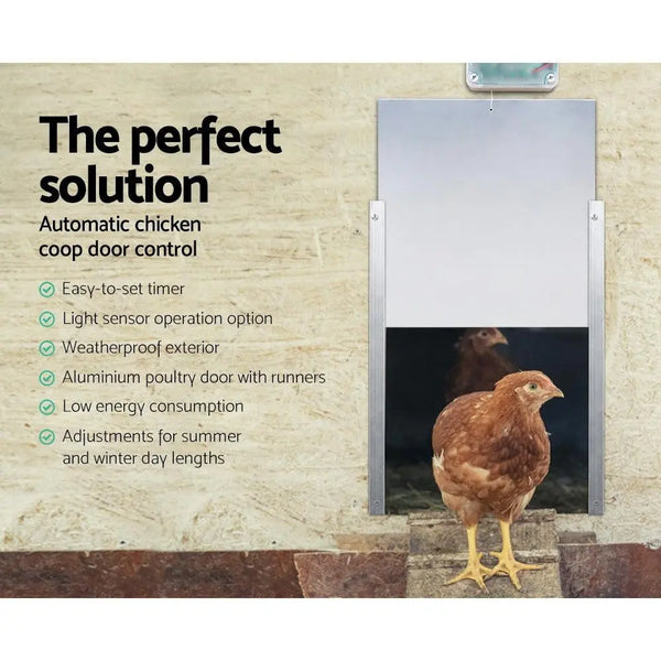 Giantz Automatic Chicken Coop Door Opener Cage Closer Deals499