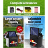 Giantz Electric Fence Energiser 5km Solar Powered Charger + 500m Rope Deals499