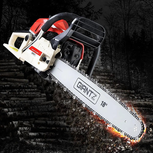 Giantz Petrol Chainsaw Commercial E-Start 18'' Deals499
