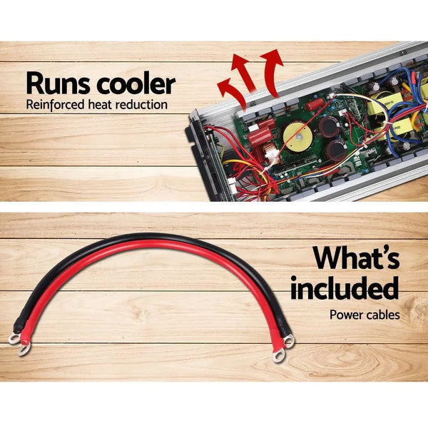 Giantz Power Inverter 3000W or 6000W Pure Sine Wave 12V-240V Camping Boat Caravan Deals499