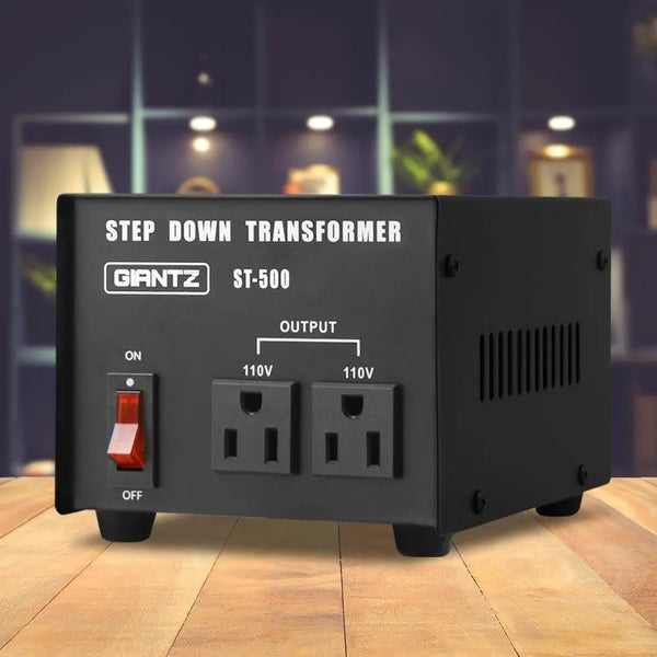 Giantz Stepdown Transformer 500W 240V to 110V Deals499