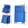 Giantz Tool Chest and Trolley Box Cabinet 16 Drawers Cart Garage Storage Blue Deals499