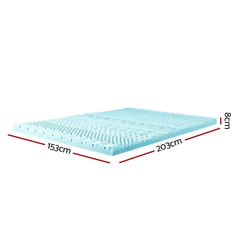 Giselle Bedding 11-zone Memory Foam Mattress Topper 8cm - Queen Giselle