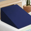 Giselle Bedding 2X Memory Foam Wedge Pillow Neck Back Support with Cover Waterproof Blue Giselle