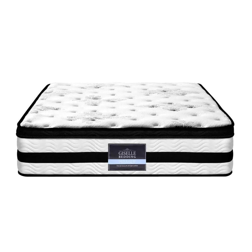 Giselle Bedding Algarve Euro Top Pocket Spring Mattress 34cm Thick Single Giselle
