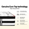 Giselle Bedding Algarve Euro Top Pocket Spring Mattress 34cm Thick Single Giselle