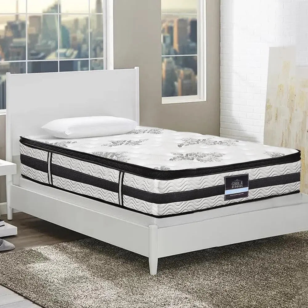 Giselle Bedding Algarve Euro Top Pocket Spring Mattress 34cm Thick Single Giselle