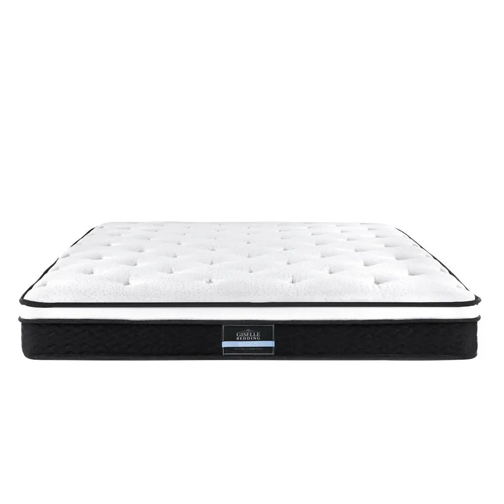 Giselle Bedding Bonita Euro Top Bonnell Spring Mattress 21cm Thick Double Giselle
