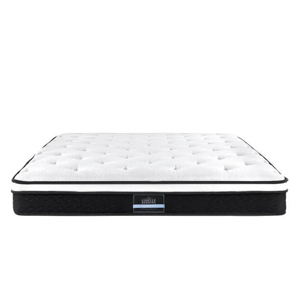 Giselle Bedding Bonita Euro Top Bonnell Spring Mattress 21cm Thick Double Giselle