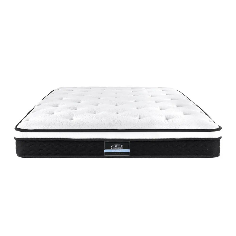 Giselle Bedding Bonita Euro Top Bonnell Spring Mattress 21cm Thick Single Giselle