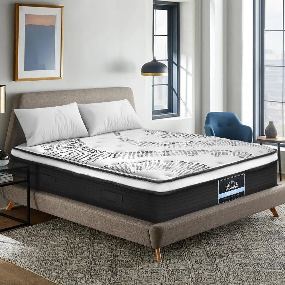 Giselle Bedding Como Euro Top Pocket Spring Mattress 32cm Thick King Giselle