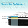 Giselle Bedding Como Euro Top Pocket Spring Mattress 32cm Thick King Single Giselle