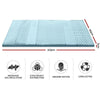 Giselle Bedding Cool Gel 7-zone Memory Foam Mattress Topper w/Bamboo Cover 5cm - King Giselle