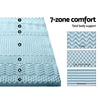 Giselle Bedding Cool Gel 7-zone Memory Foam Mattress Topper w/Bamboo Cover 5cm - King Giselle
