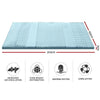 Giselle Bedding Cool Gel 7-zone Memory Foam Mattress Topper w/Bamboo Cover 5cm - Queen Giselle