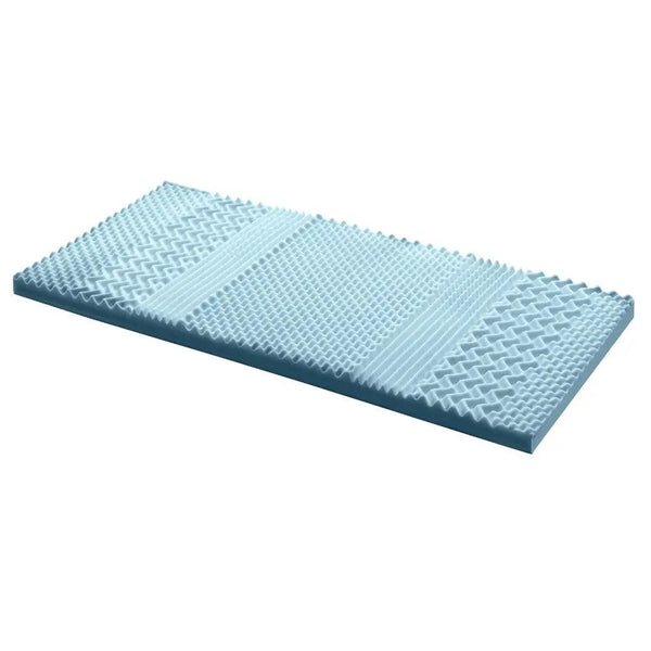 Giselle Bedding Cool Gel 7-zone Memory Foam Mattress Topper w/Bamboo Cover 8cm - Single Giselle