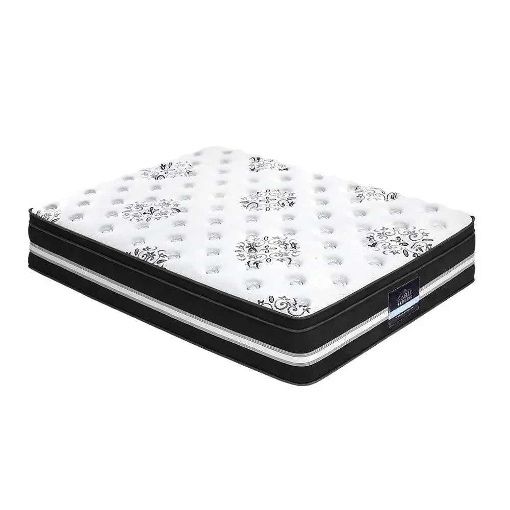 Giselle Bedding Donegal Euro Top Cool Gel Pocket Spring Mattress 34cm Thick King Giselle