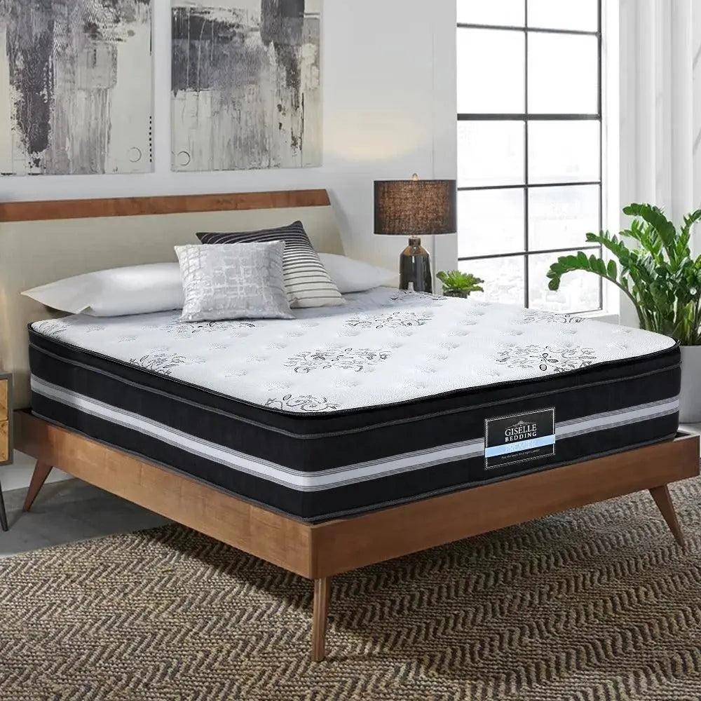 Giselle Bedding Donegal Euro Top Cool Gel Pocket Spring Mattress 34cm Thick King Giselle