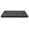 Giselle Bedding Double Size Folding Foam Mattress Portable Bed Mat Velvet Dark Grey Giselle