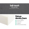Giselle Bedding Double Size Folding Foam Mattress Portable Bed Mat Velvet Dark Grey Giselle