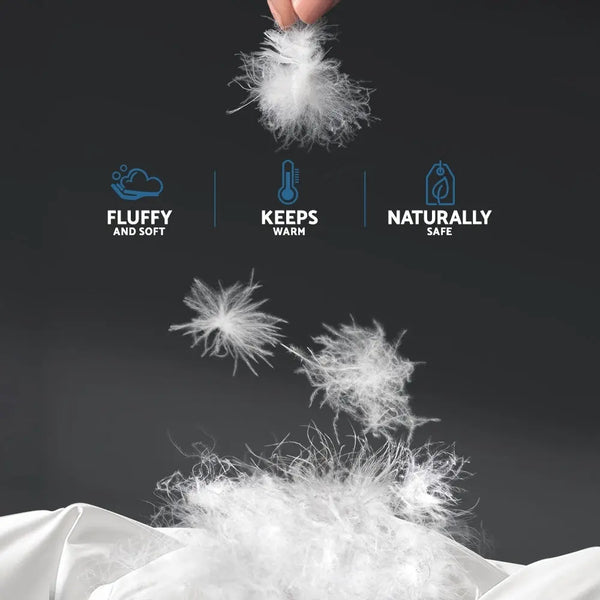Giselle Bedding Duck Down Feather Quilt 500GSM King Size from Deals499 at Deals499