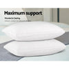 Giselle Bedding Duck Feather Down Twin Pack Pillow Giselle
