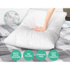 Giselle Bedding Duck Feather Down Twin Pack Pillow Giselle