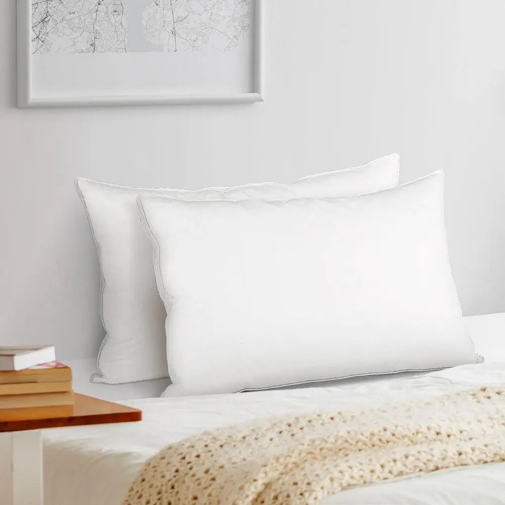 Giselle Bedding Duck Feather Down Twin Pack Pillow Giselle