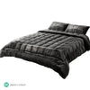 Giselle Bedding Faux Mink Quilt Super King Charcoal from Deals499 at Deals499