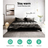 Giselle Bedding Faux Mink Quilt Super King Charcoal from Deals499 at Deals499