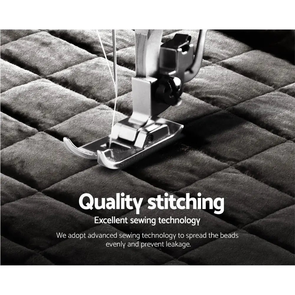 Giselle Bedding Faux Mink Quilt Super King Charcoal from Deals499 at Deals499