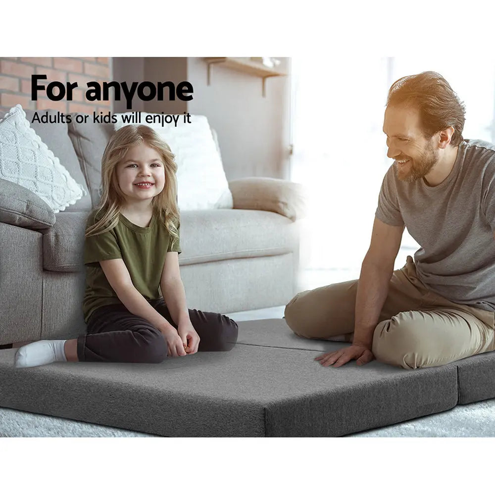 Giselle Bedding Foldable Mattress Folding Foam Bed Single Grey from Deals499 at Deals499