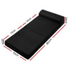 Giselle Bedding Folding Foam Mattress Portable Single Sofa Bed Mat Air Mesh Fabric Black Giselle