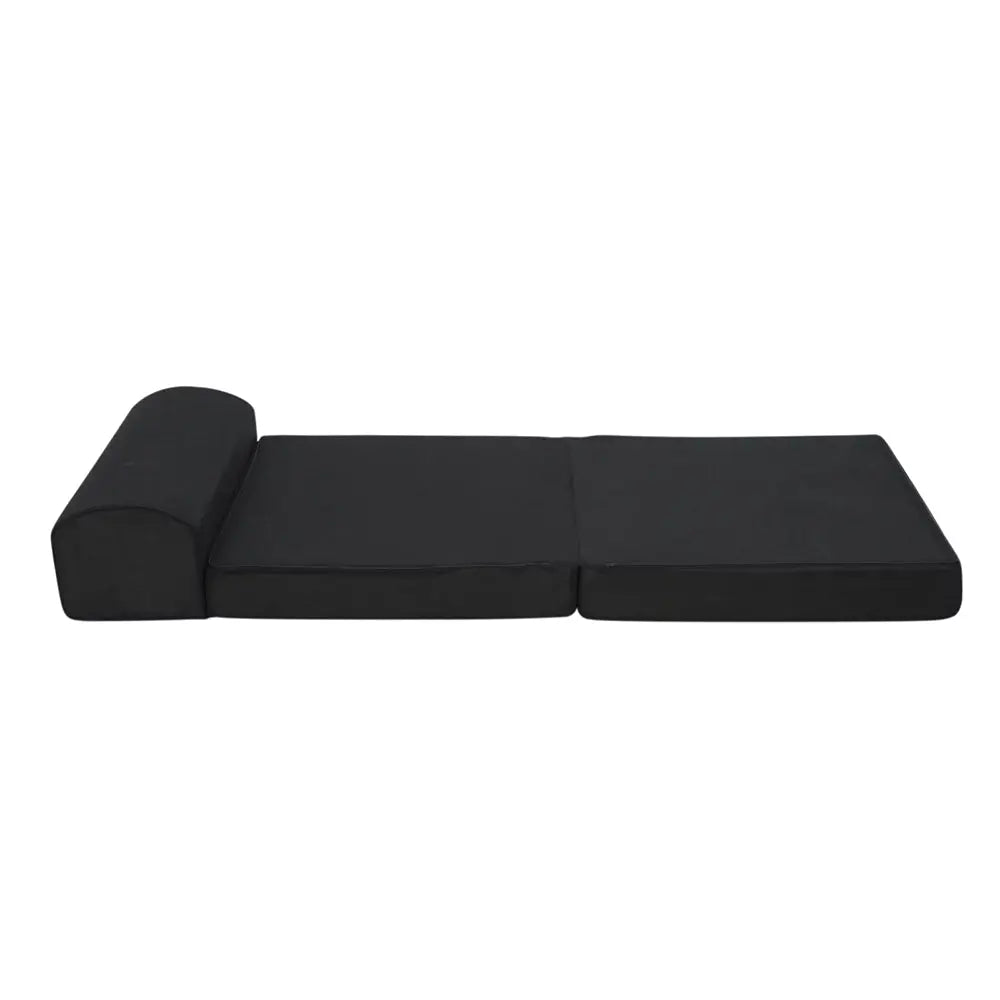 Giselle Bedding Folding Foam Mattress Portable Single Sofa Bed Mat Air Mesh Fabric Black Giselle
