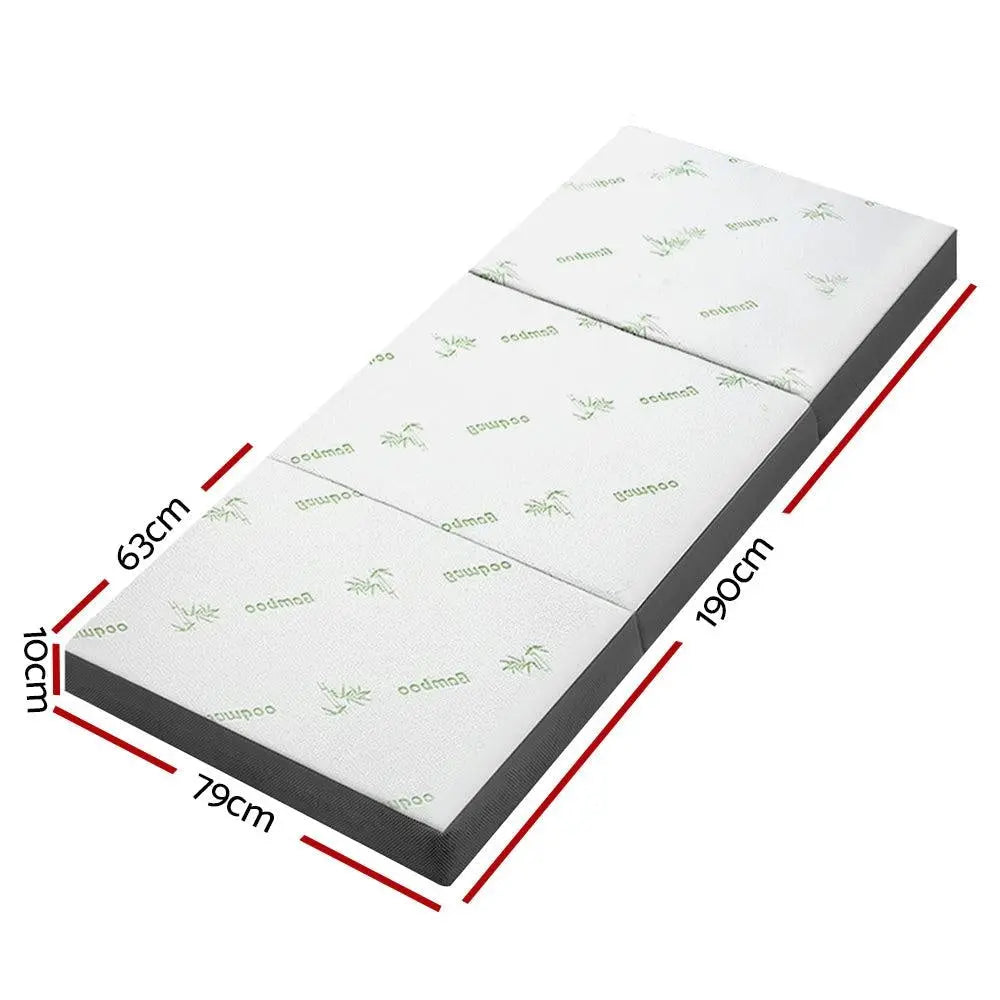 Giselle Bedding Folding Foam Portable Mattress Bamboo Fabric Giselle