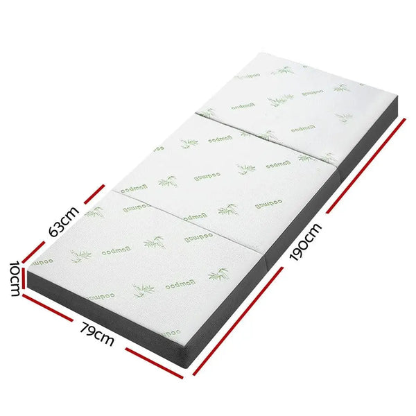 Giselle Bedding Folding Foam Portable Mattress Bamboo Fabric Giselle