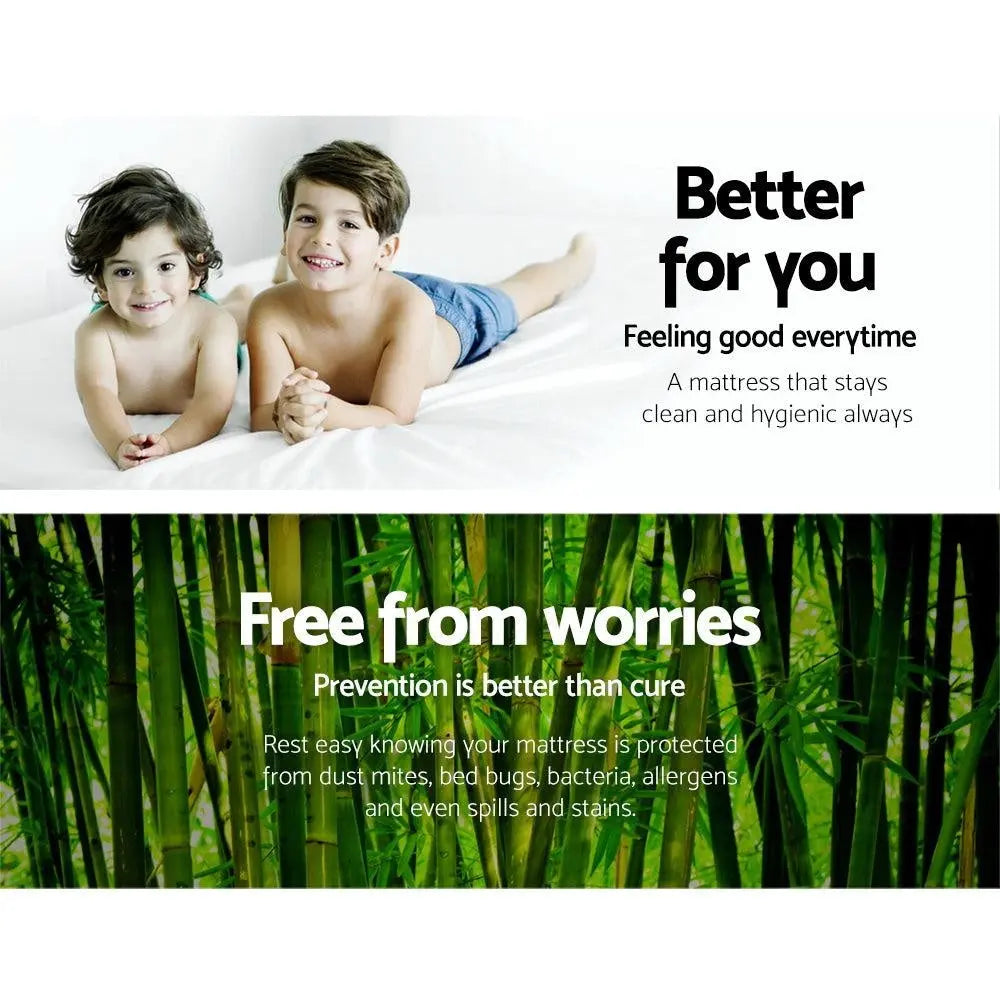 Giselle Bedding Giselle Bedding Bamboo Mattress Protector Queen Giselle