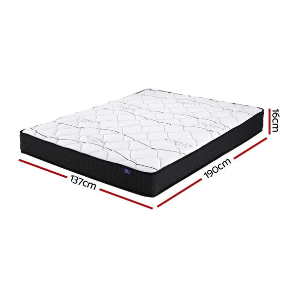 Giselle Bedding Glay Bonnell Spring Mattress 16cm Thick Double Giselle