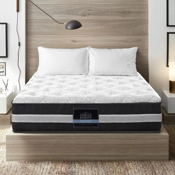 Giselle Bedding Lotus Tight Top Pocket Spring Mattress 30cm Thick Queen Giselle