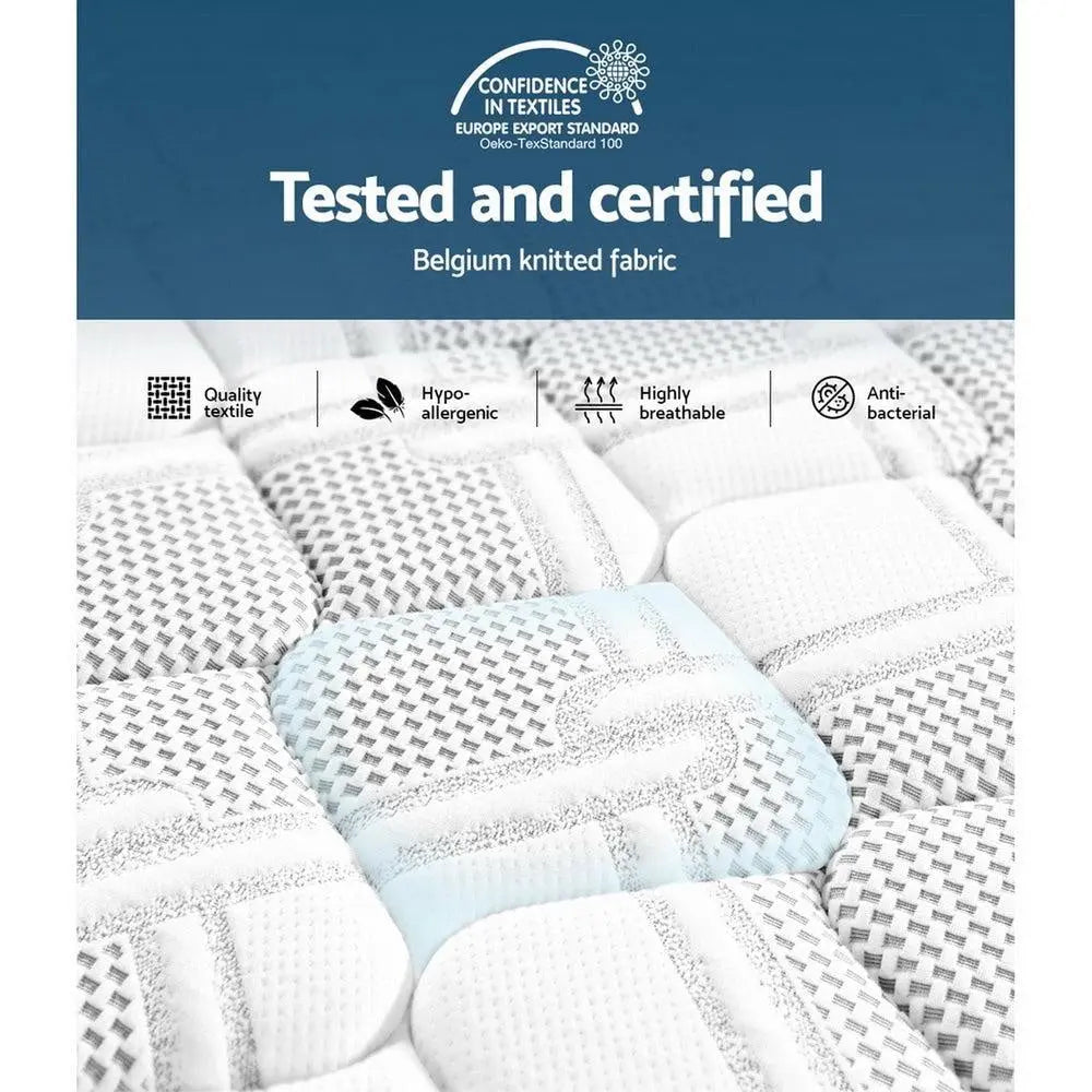 Giselle Bedding Luna Euro Top Cool Gel Pocket Spring Mattress 36cm Thick King Single Giselle