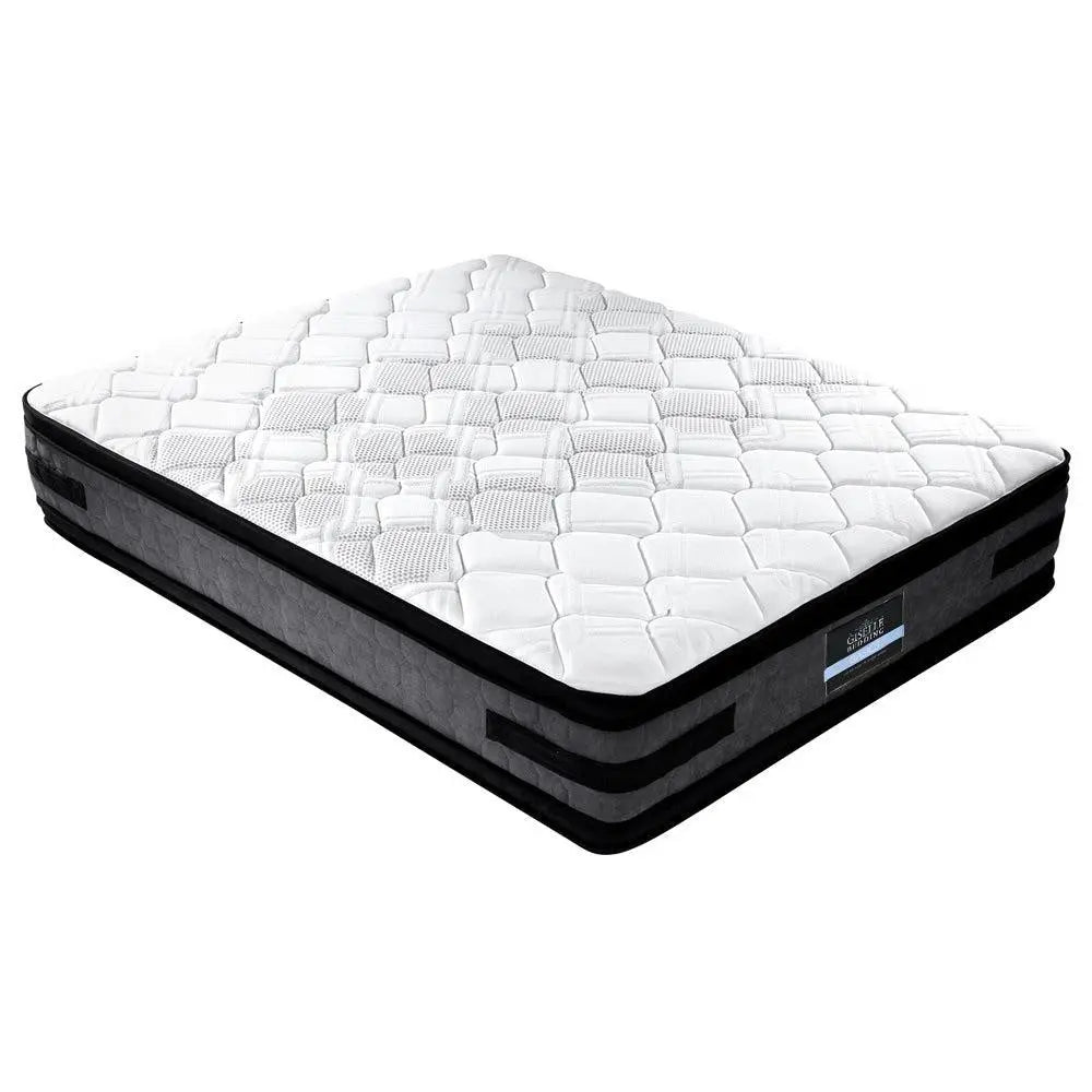 Giselle Bedding Luna Euro Top Cool Gel Pocket Spring Mattress 36cm Thick Queen Giselle