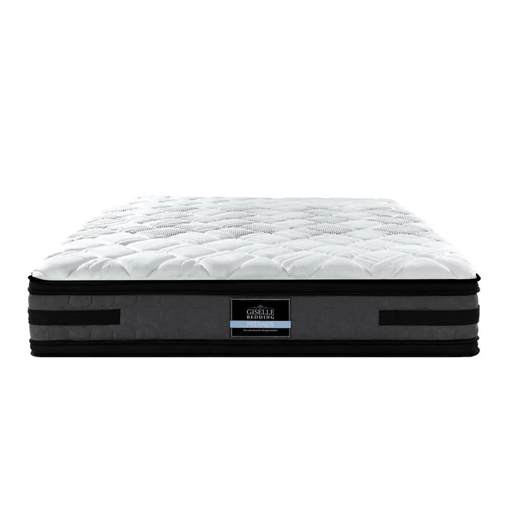 Giselle Bedding Luna Euro Top Cool Gel Pocket Spring Mattress 36cm Thick Queen Giselle